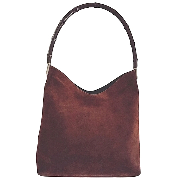 GUCCI SUEDE SHOULDER BAG BROWN SUEDE LEATHER - Picture 17 of 17